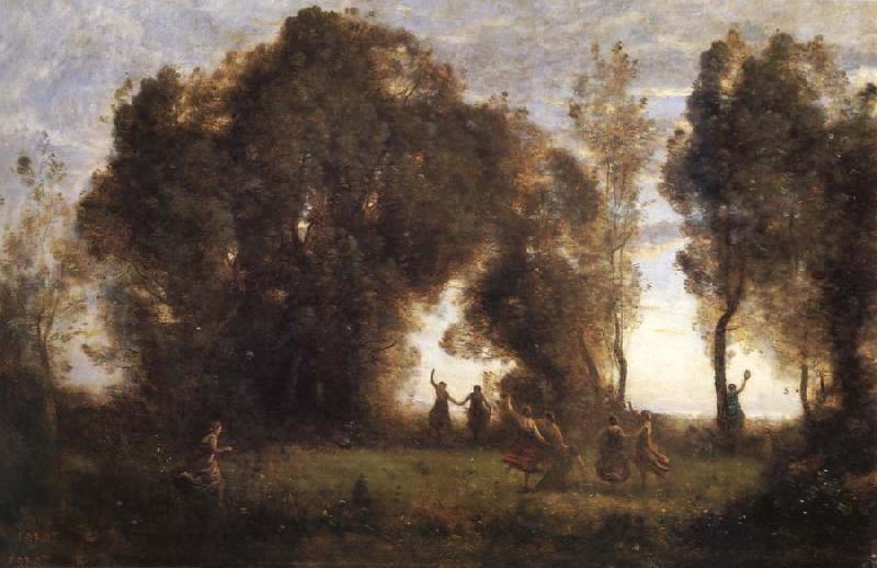 Corot Camille The dance of the nymphs Germany oil painting art